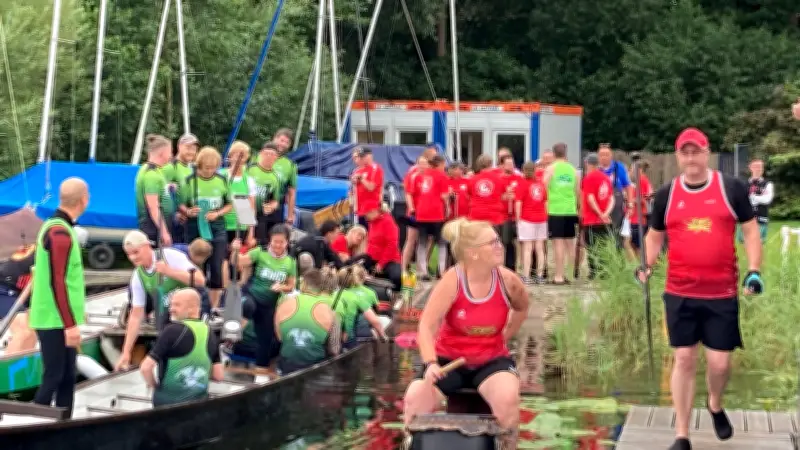 Teilnehmerrekord beim 17. Drachenbootrennen am Güstrower Inselsee