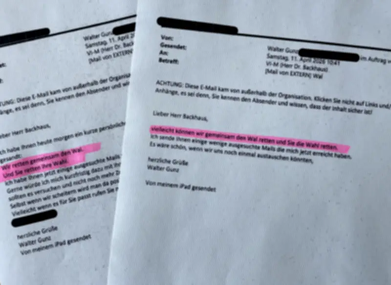 E-Mails von Wal-Retter Gunz belasten Umweltminister Backhaus