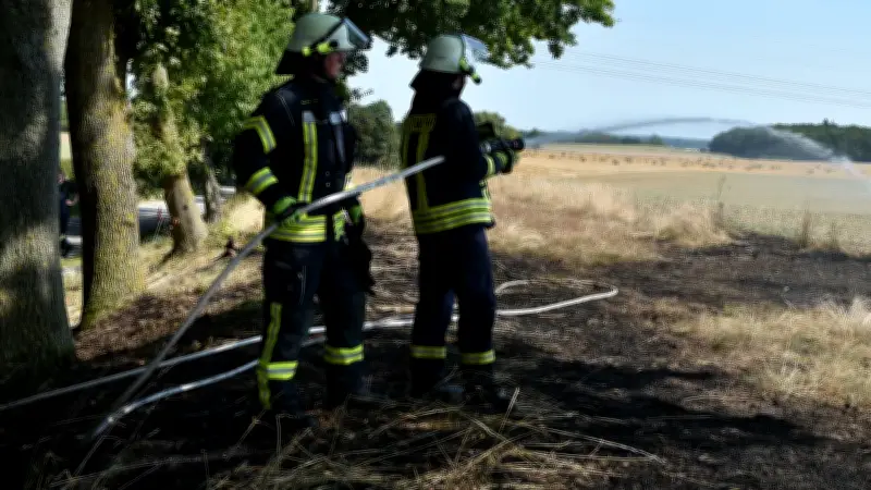 Feuerwehr verhindert Ausbreitung von Ödlandbrand bei Alt Kätwin