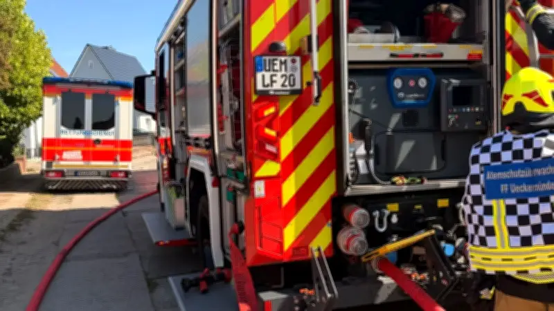 Gartenbrand in Ueckermünde: 50.000 Euro Schaden, Ursache unklar