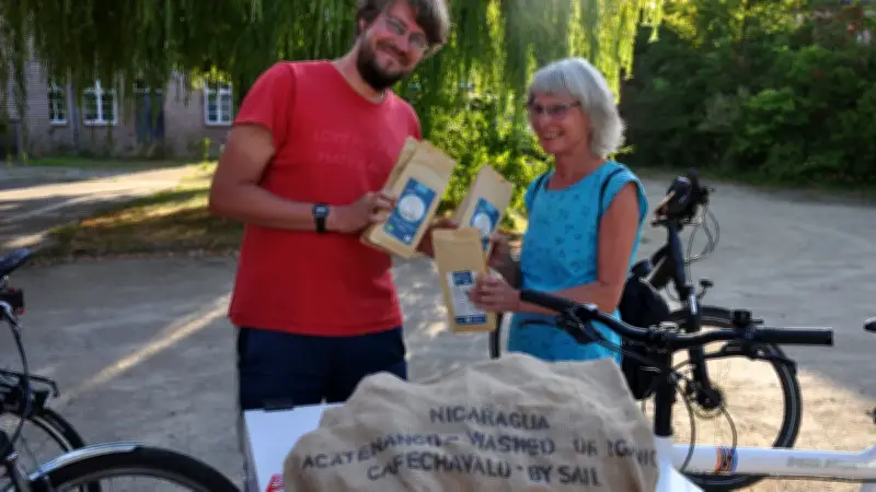 Kaffeefahrt: 14 Radler bringen Segelkaffee nach Ludwigslust