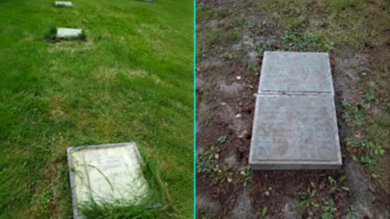Messingplatten von Kriegsgräbern in Schwerin gestohlen