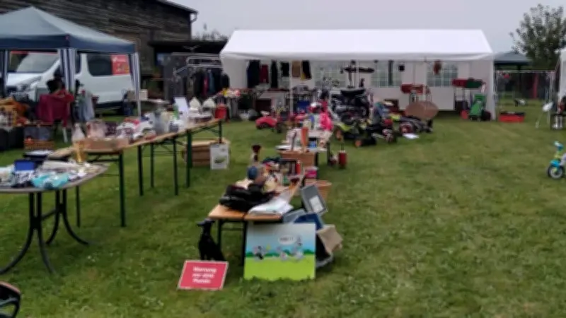 Nachbarschaftsflohmarkt in Passow: Mehr als nur Handeln