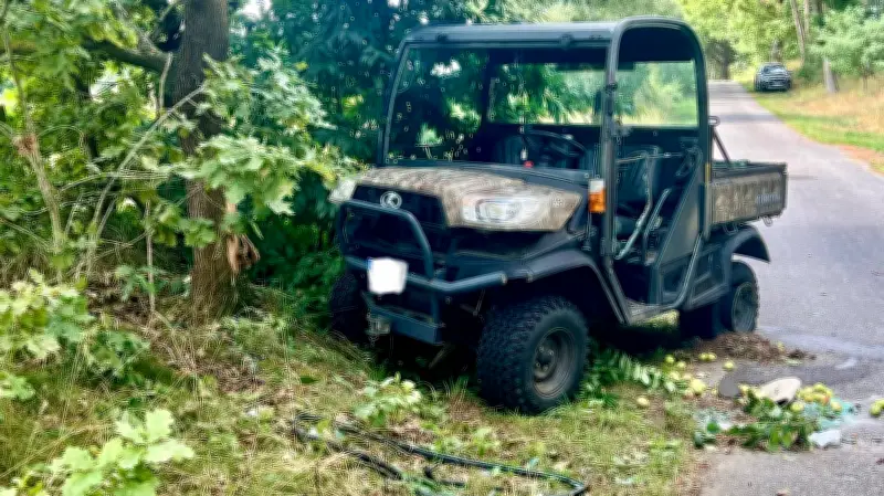 Quad-Unfall bei Mirow: 93-Jähriger prallt gegen Baum – Kleinkinder verletzt