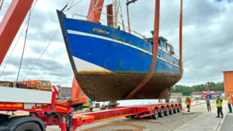 Rostocker Fischkutter „Storkow“ soll Denkmal werden