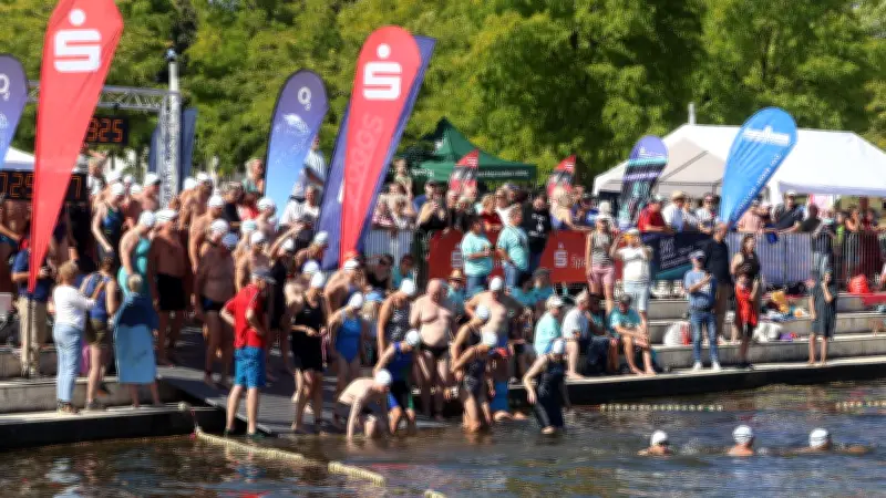 Schweriner Schlossschwimmen: Berliner Tom Körper gewinnt