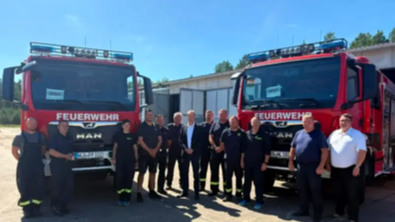 Sechs neue Löschfahrzeuge für Feuerwehren in MV ausgeliefert