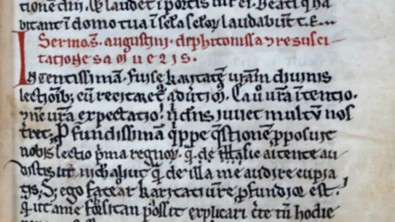 Sensationsfund: Augustinus-Predigten in Klosterhandschrift entdeckt