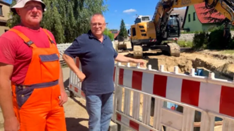 Wasserlecks passé: 50 Jahre alte Leitung in Teterow wird erneuert