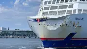 Fähre „Skåne“ fährt mit Beule bis zur Werft Anfang 2027
