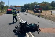 Schwerer Motorradunfall auf B392 bei Techentin