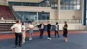 SPD-Generalsekretär besichtigt Jahnsportforum in Neubrandenburg