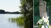 Stele erinnert an erschossenen Harry Krause am Goldensee