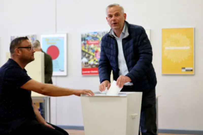 AfD-Spitzenkandidat Holm hat in Schwerin gewählt
