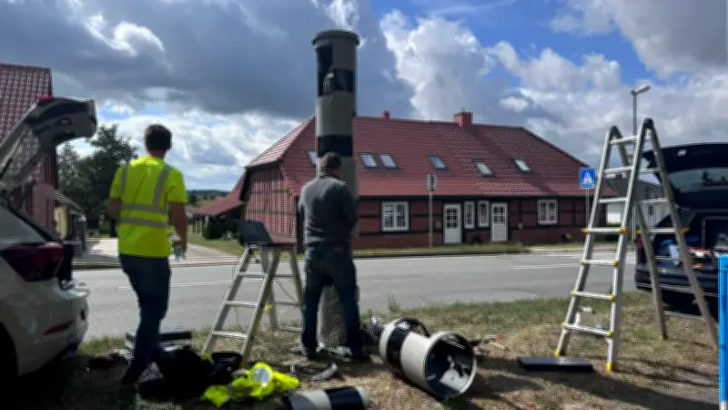 Blitzer an B104 in Niendorf blitzt jetzt in beide Richtungen