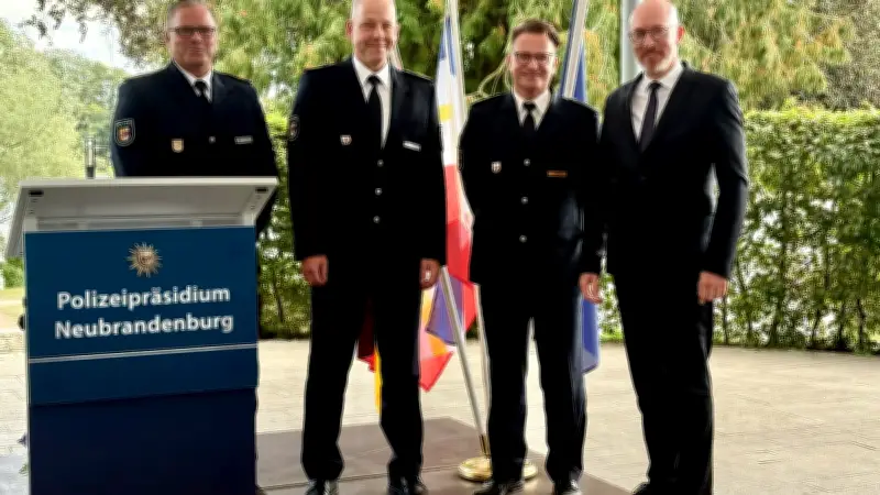 Tino Peisker offiziell als Polizeichef in Neubrandenburg eingeführt