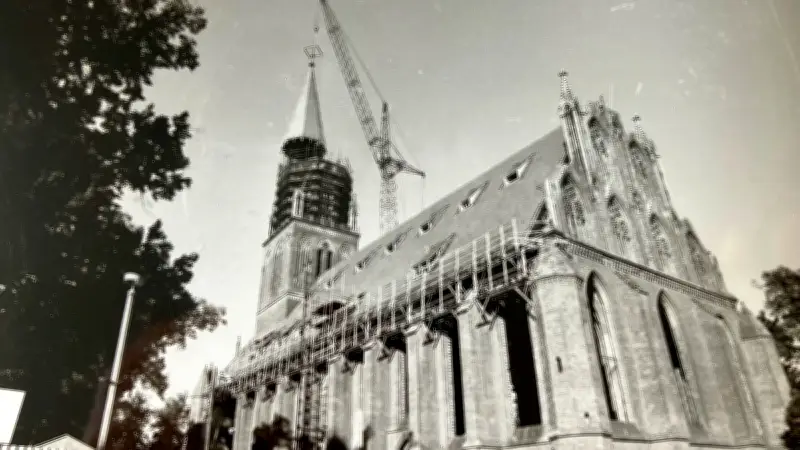 Turmhaube der Marienkirche: Tausende kamen trotz SED-Verschwiegenheit