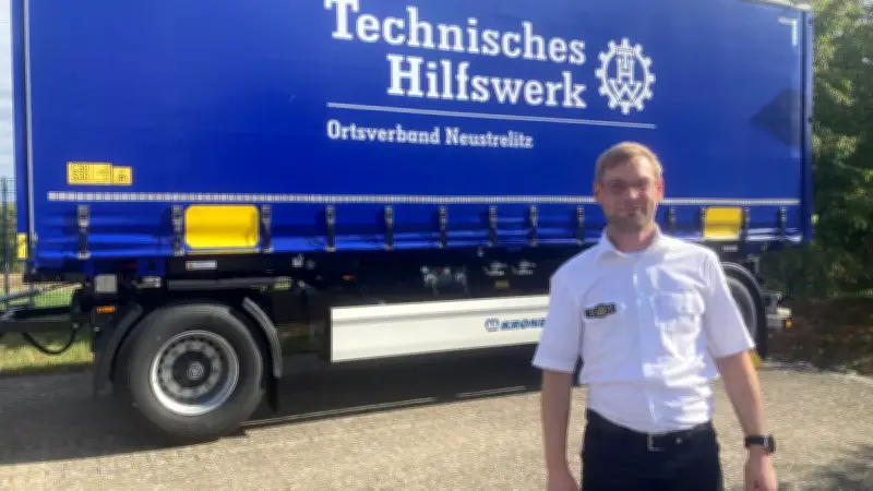 Waldbrand-Erlebnis bringt Stefan Wienke zum THW Neustrelitz
